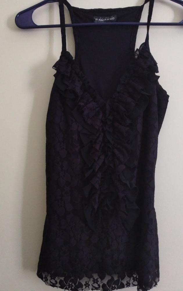 🌞Rampage Black Lace Tank Top